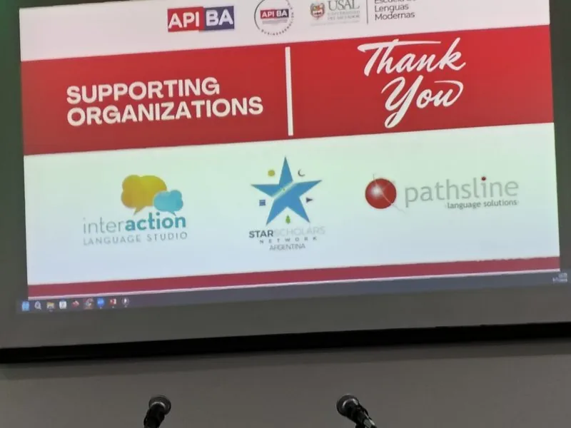 Pantalla de organizaciones auspiciantes con el logo de Pathsline